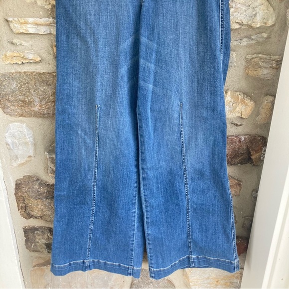 NWT SPANX Seamed Front Wide Leg Jean in Vintage Indigo $168 Womens Small - Picture 4 of 14
